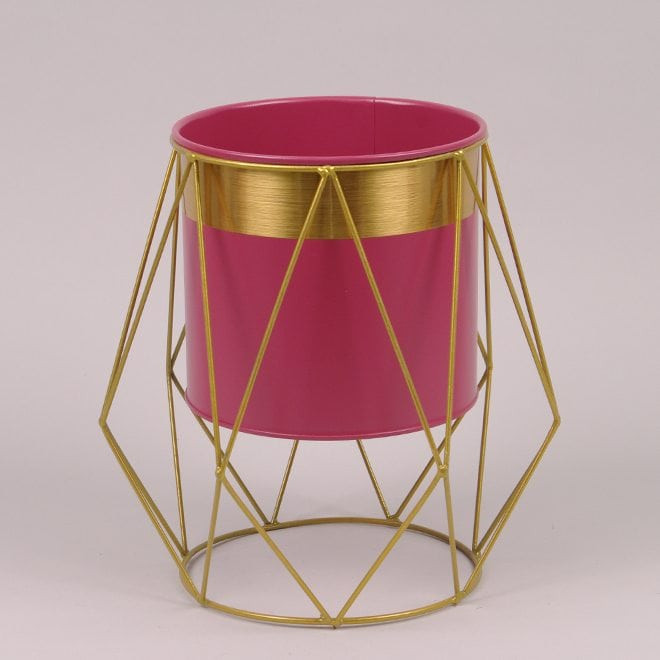 Металеве кашпо на підставці  Rhombus