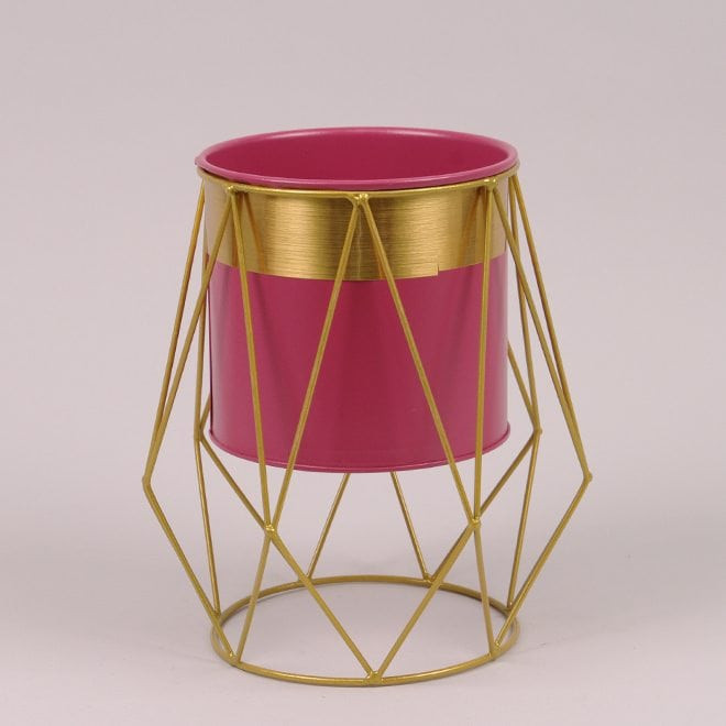 Металеве кашпо на підставці  Rhombus