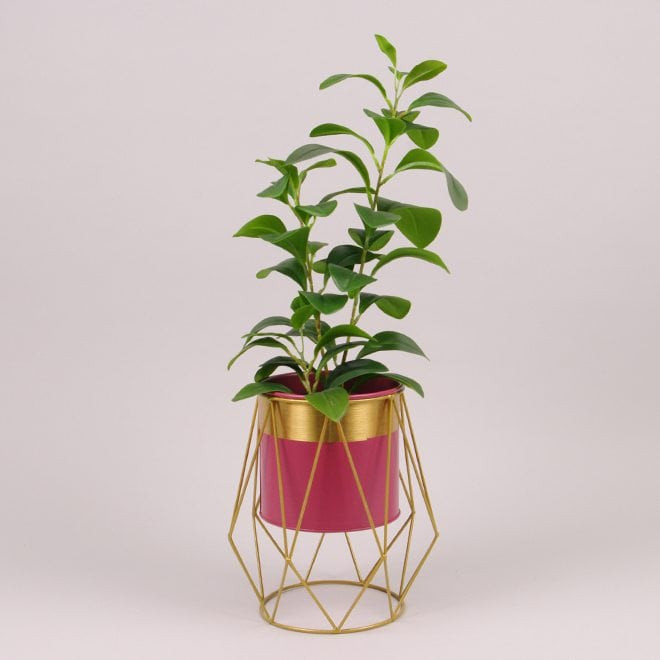 Металеве кашпо на підставці  Rhombus