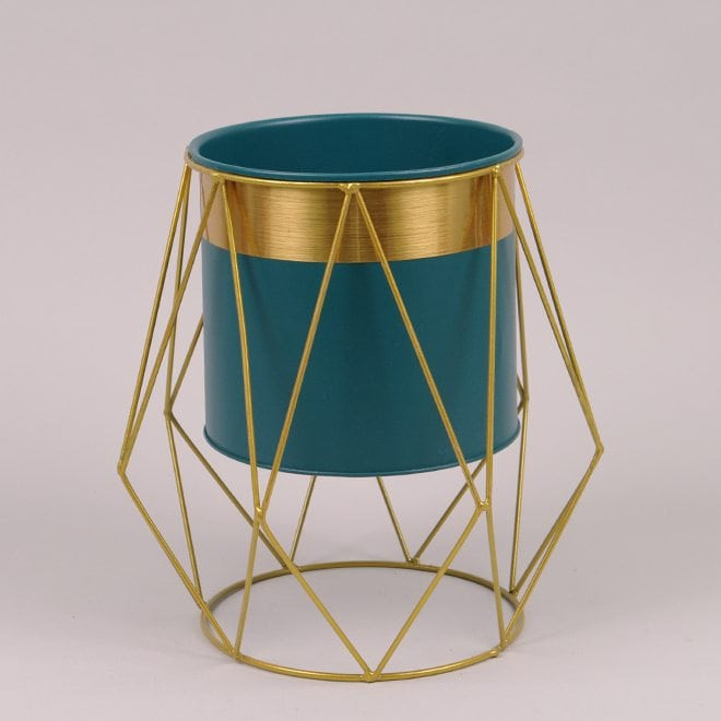 Металеве кашпо на підставці  Rhombus