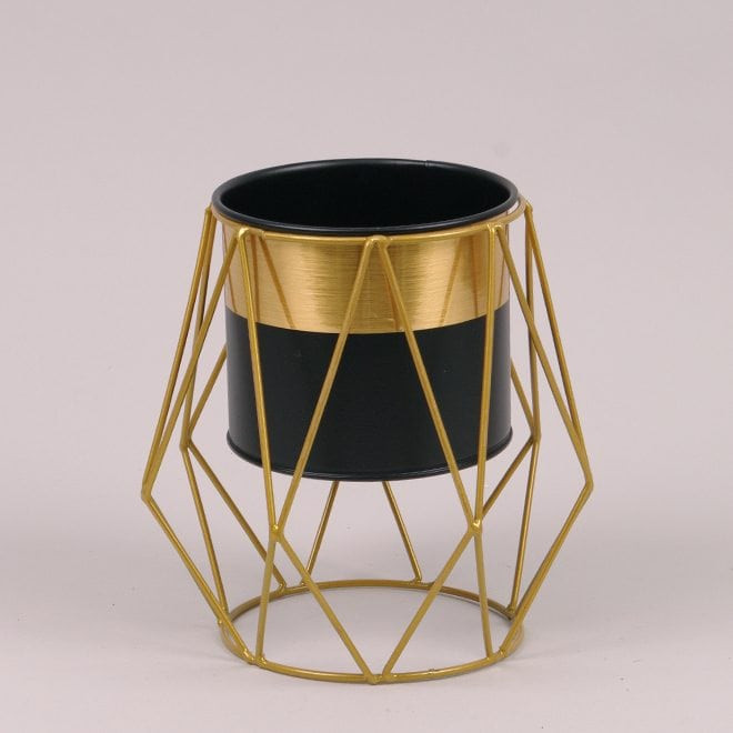 Металеве кашпо на підставці  Rhombus