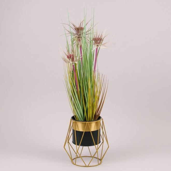 Металеве кашпо на підставці  Rhombus