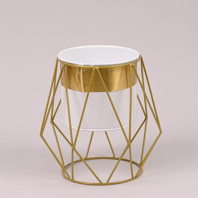 Металеве кашпо на підставці  Rhombus