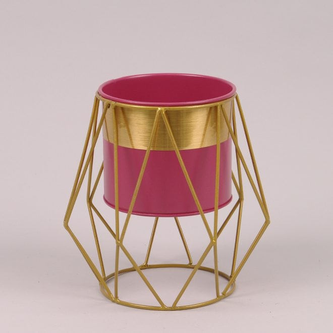 Металеве кашпо на підставці  Rhombus