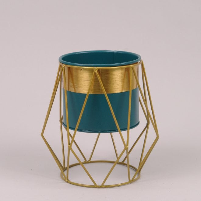 Металеве кашпо на підставці  Rhombus