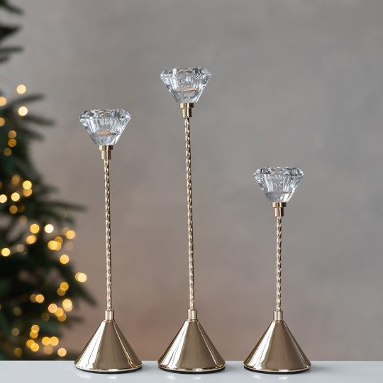Набір підсвічників Crystal crown 3 шт