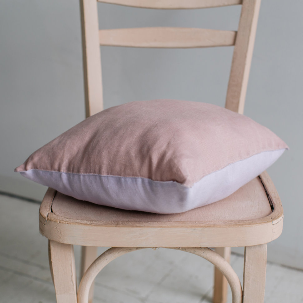 Льняная подушка Hambit- pink/lavender