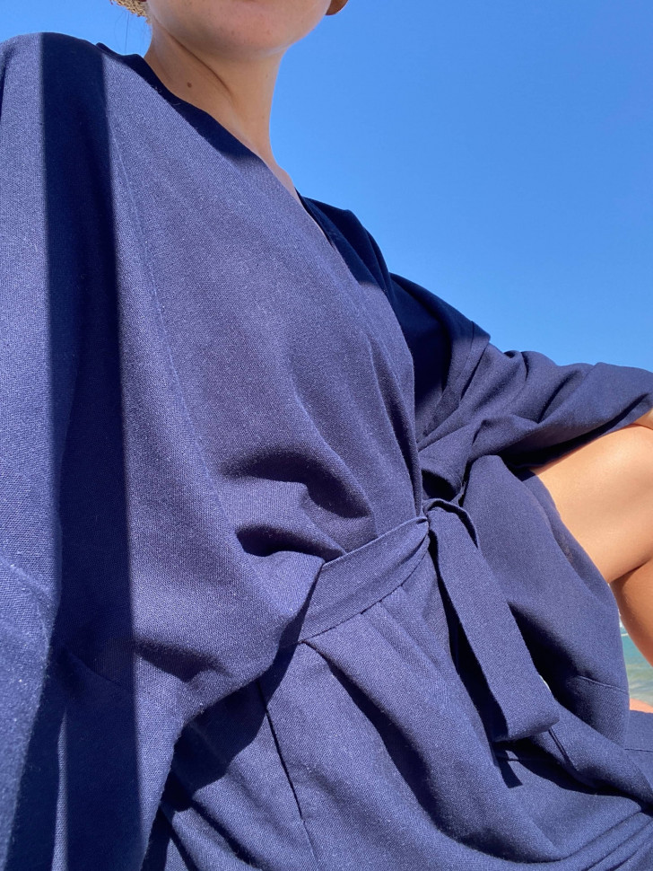 Халат-кимоно Mekong Dark blue