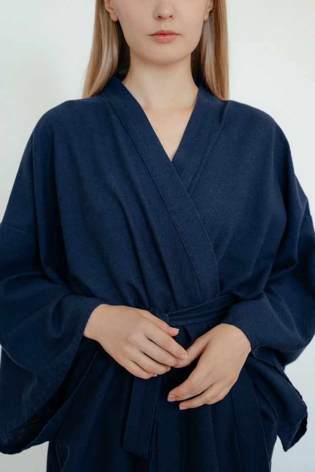 Халат-кимоно Mekong Dark blue