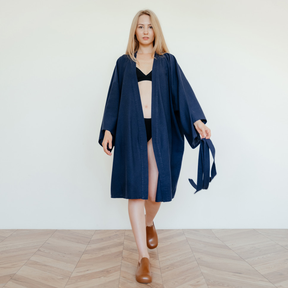 Халат-кимоно Mekong Dark blue