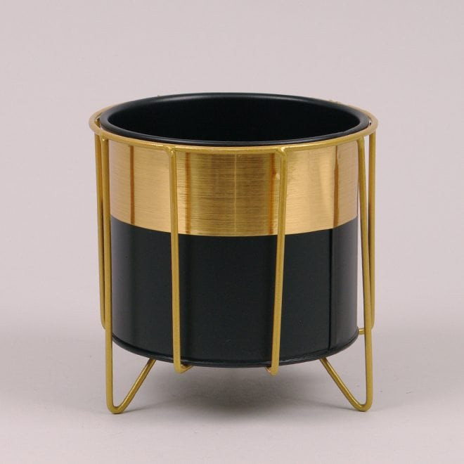 Металеве кашпо на підставці Circle