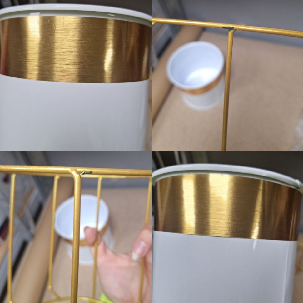 Металеве кашпо на підставці Circle