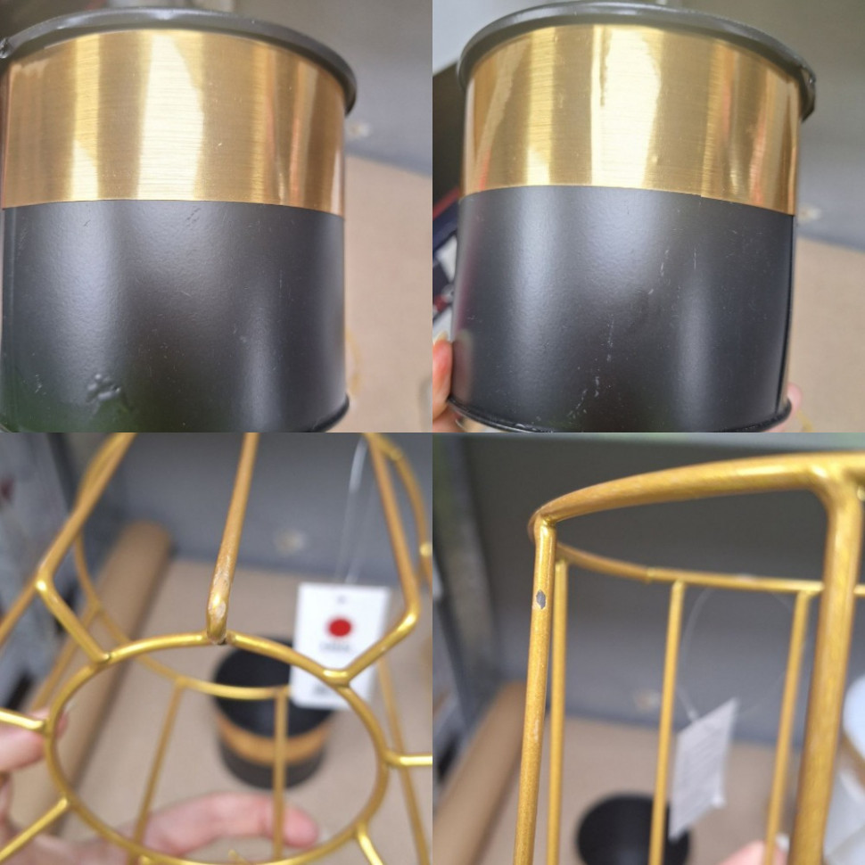 Металеве кашпо на підставці Circle