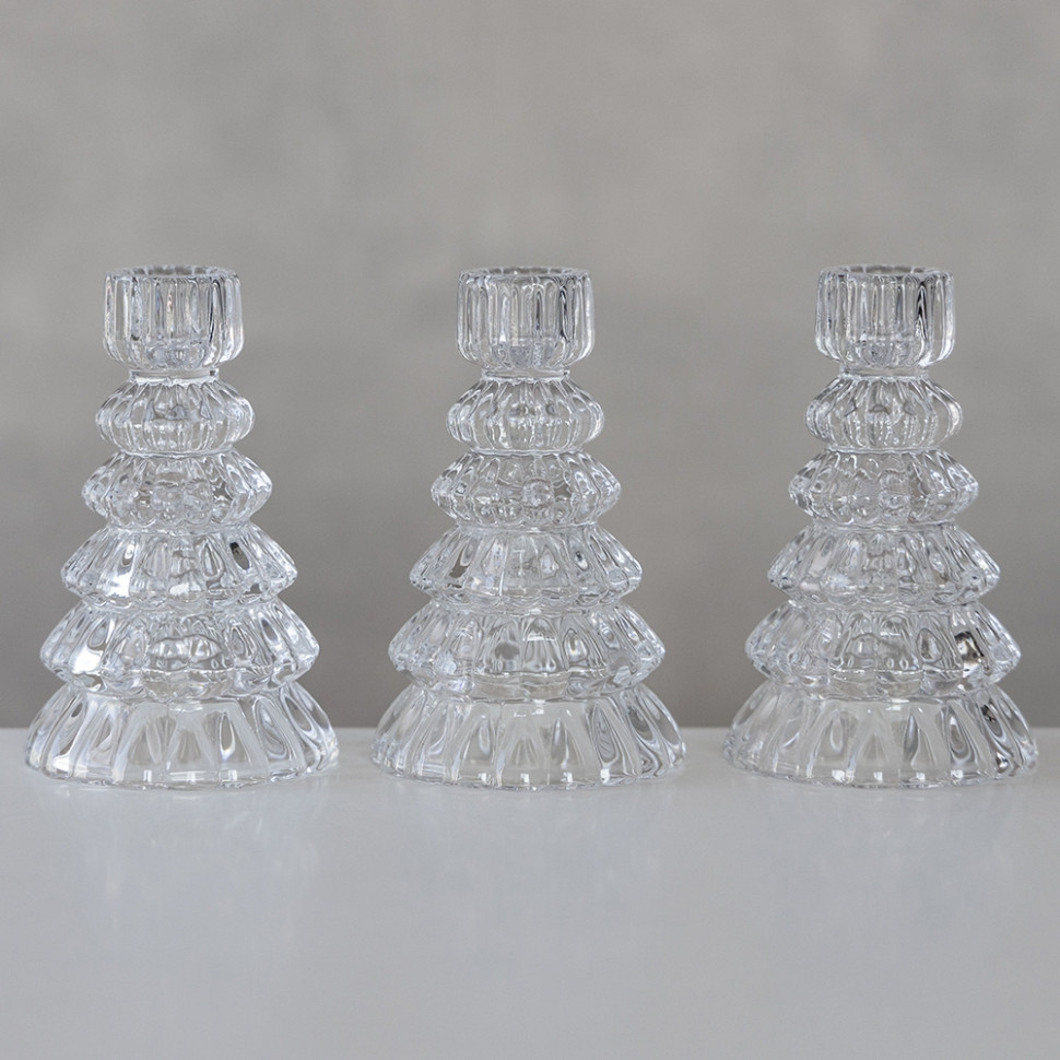 Набор подсвечников Christmas tree cascade 3 шт