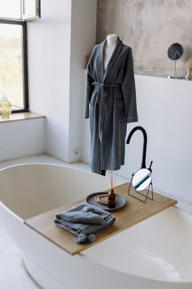 Махровое полотенце Cotton Light gray