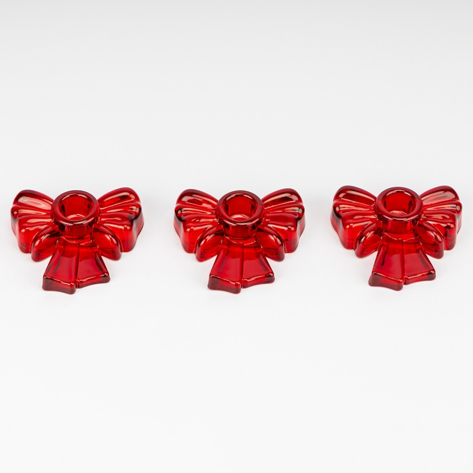 Набор подсвечников Red Bow 3 шт