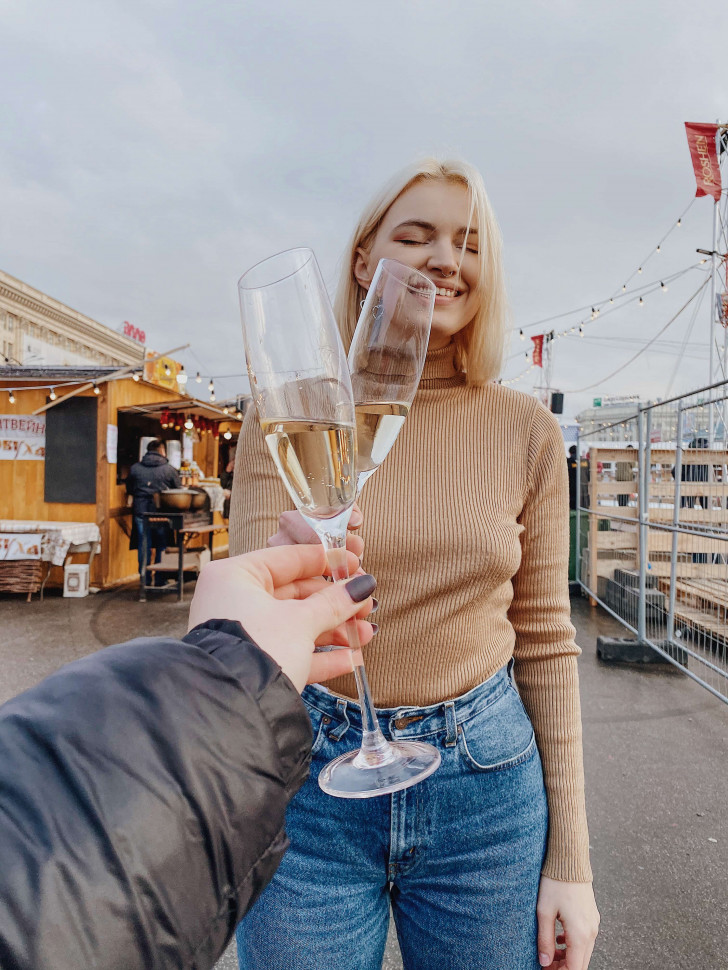 Скошений келих для шампанського Grant