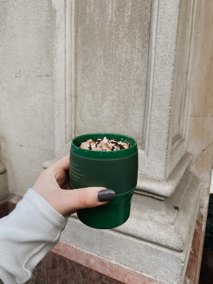 Складной силиконовый стакан Fold