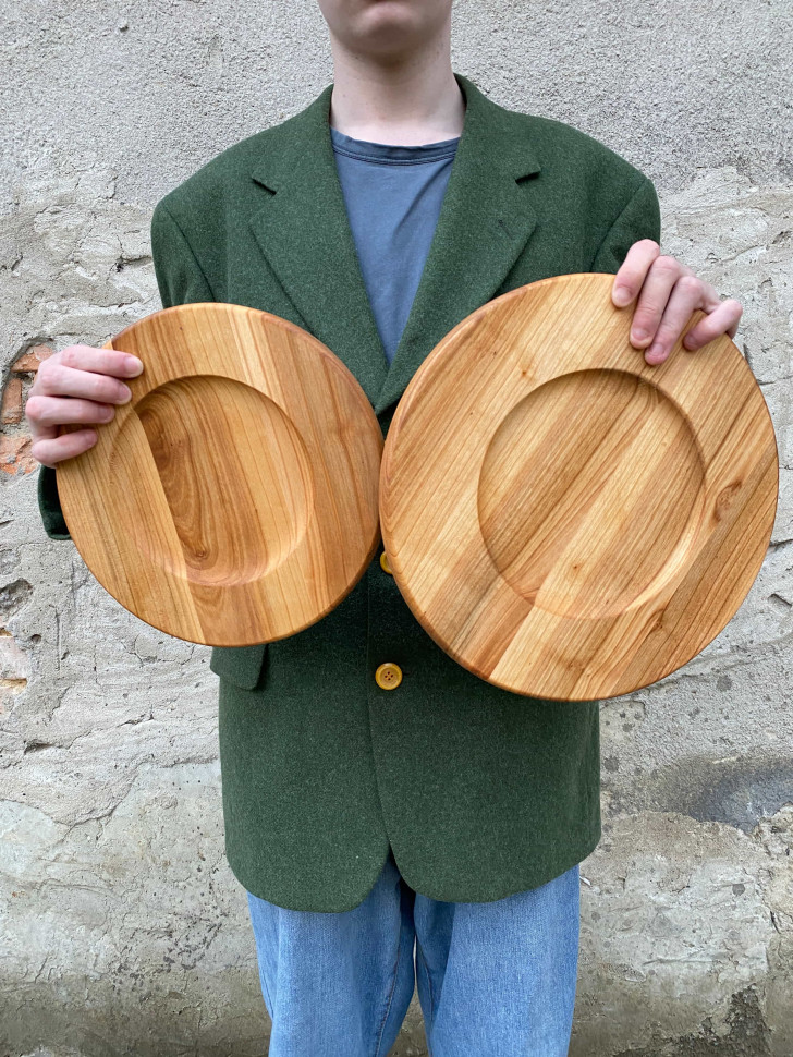 Дерев'яна тарілка Merry