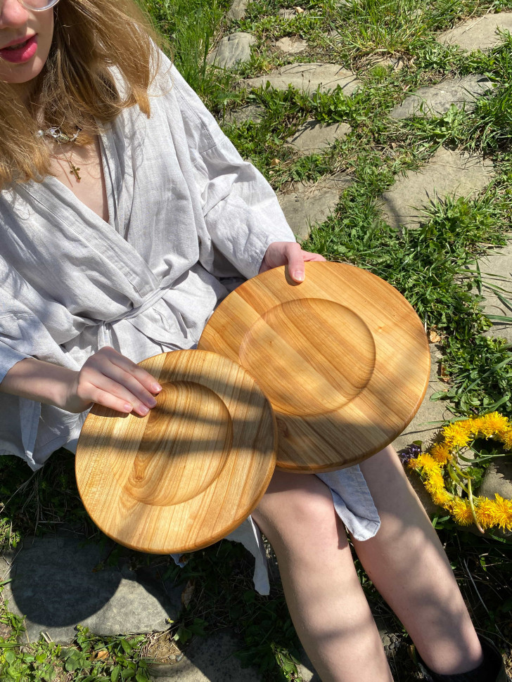 Дерев'яна тарілка Merry