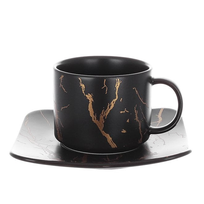 Чашка керамічна із блюдцем Stunner