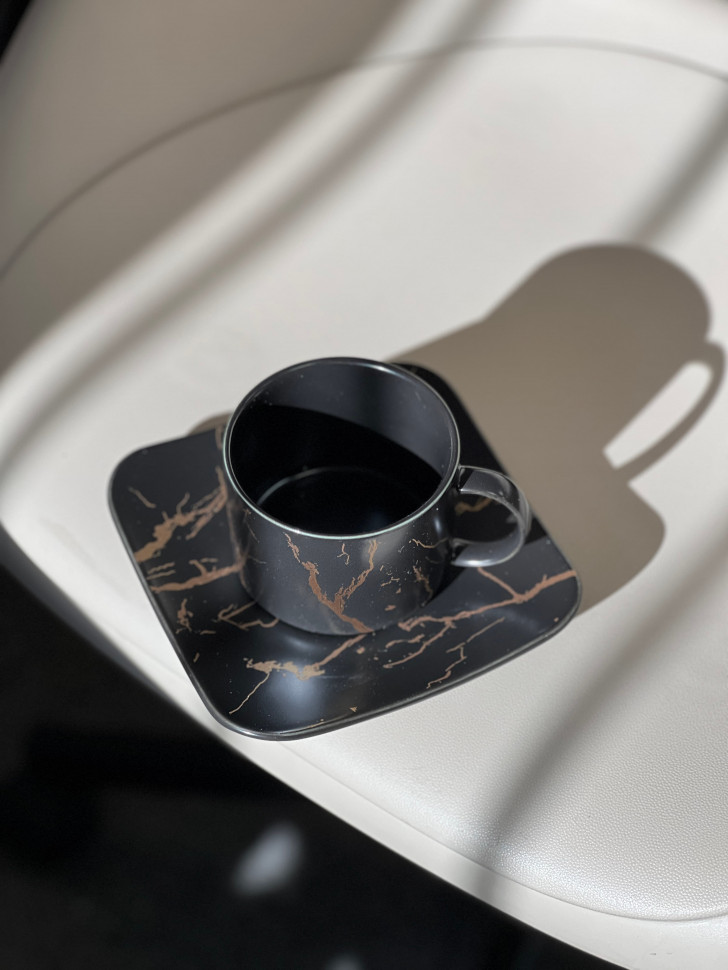 Чашка керамічна із блюдцем Stunner