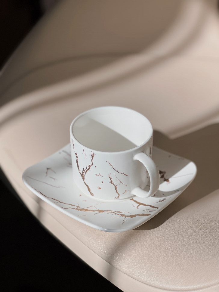 Чашка керамічна із блюдцем Stunner