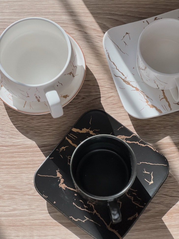 Чашка керамічна із блюдцем Stunner