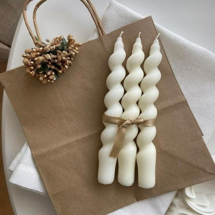 Набір свічок Graceful Spiral 3 шт