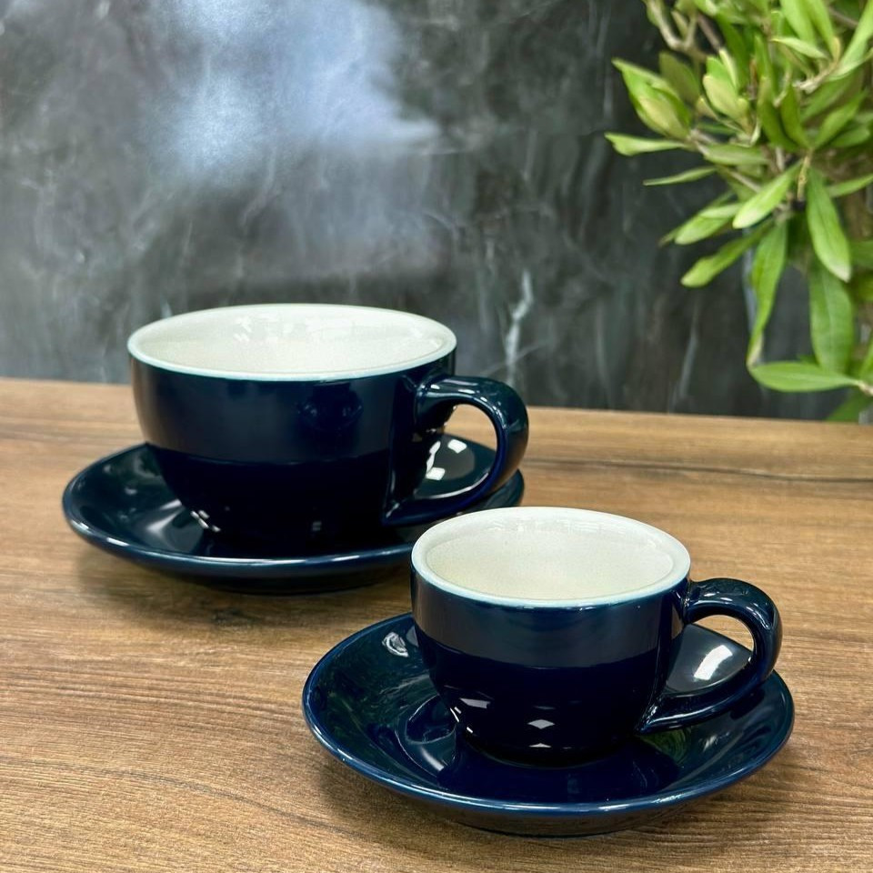 Набор чашек с блюдцами Blue Summer 6 шт