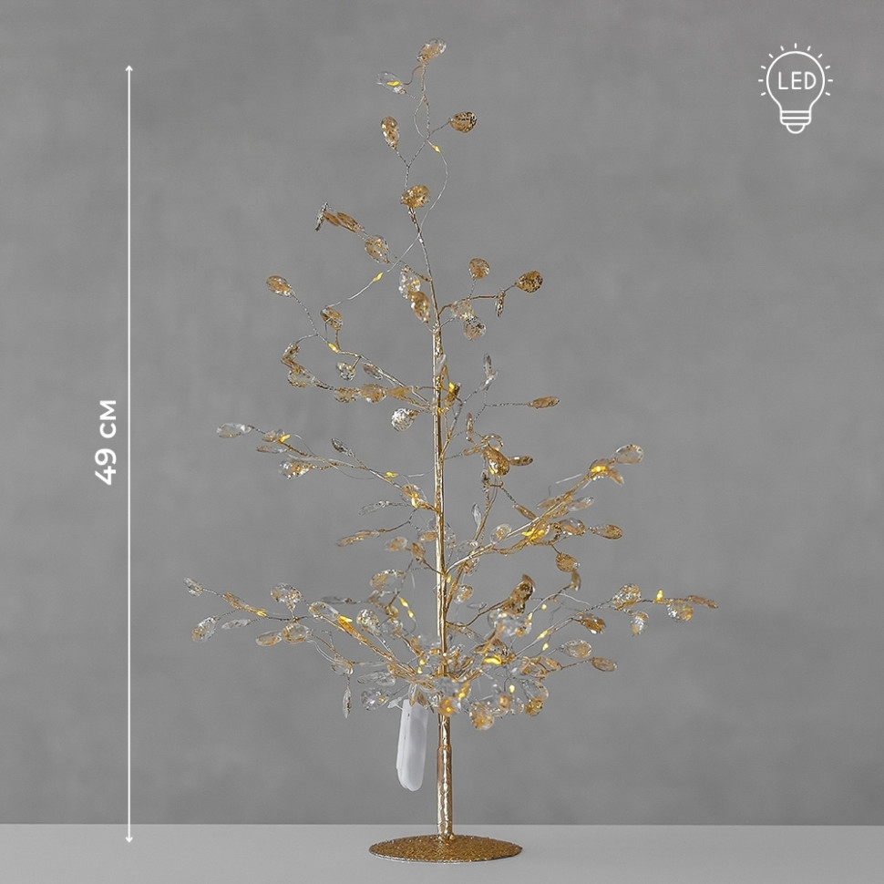 Декоративное дерево с подсветкой Golden crystal