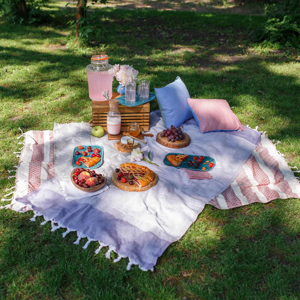 Льняное полотенце пляжное Lala