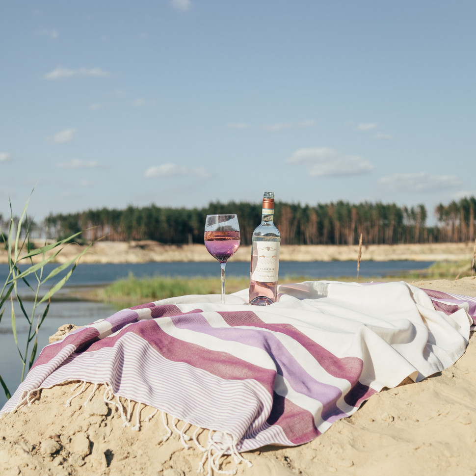 Льняное полотенце пляжное Lala