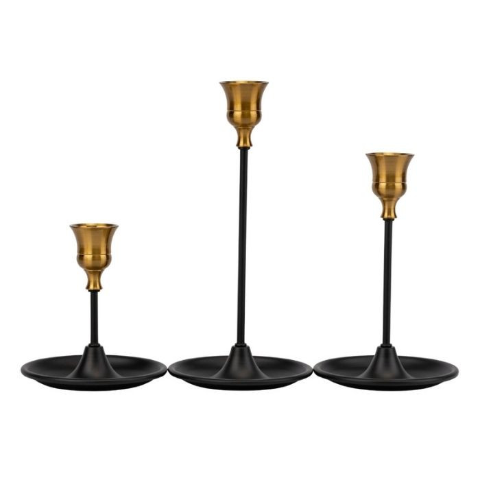 Набор из 3 подсвечников Gold Accent