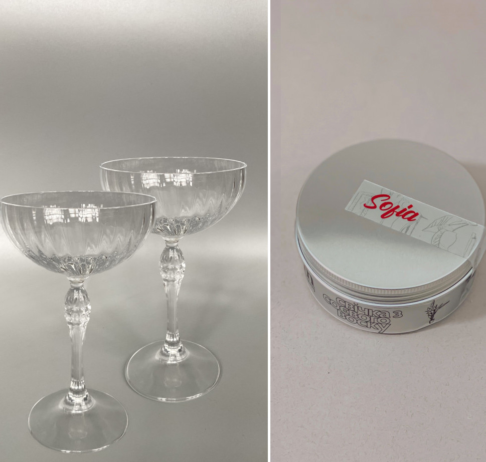 Romantic Set Fizalis (набір келихів та соєва свічка)