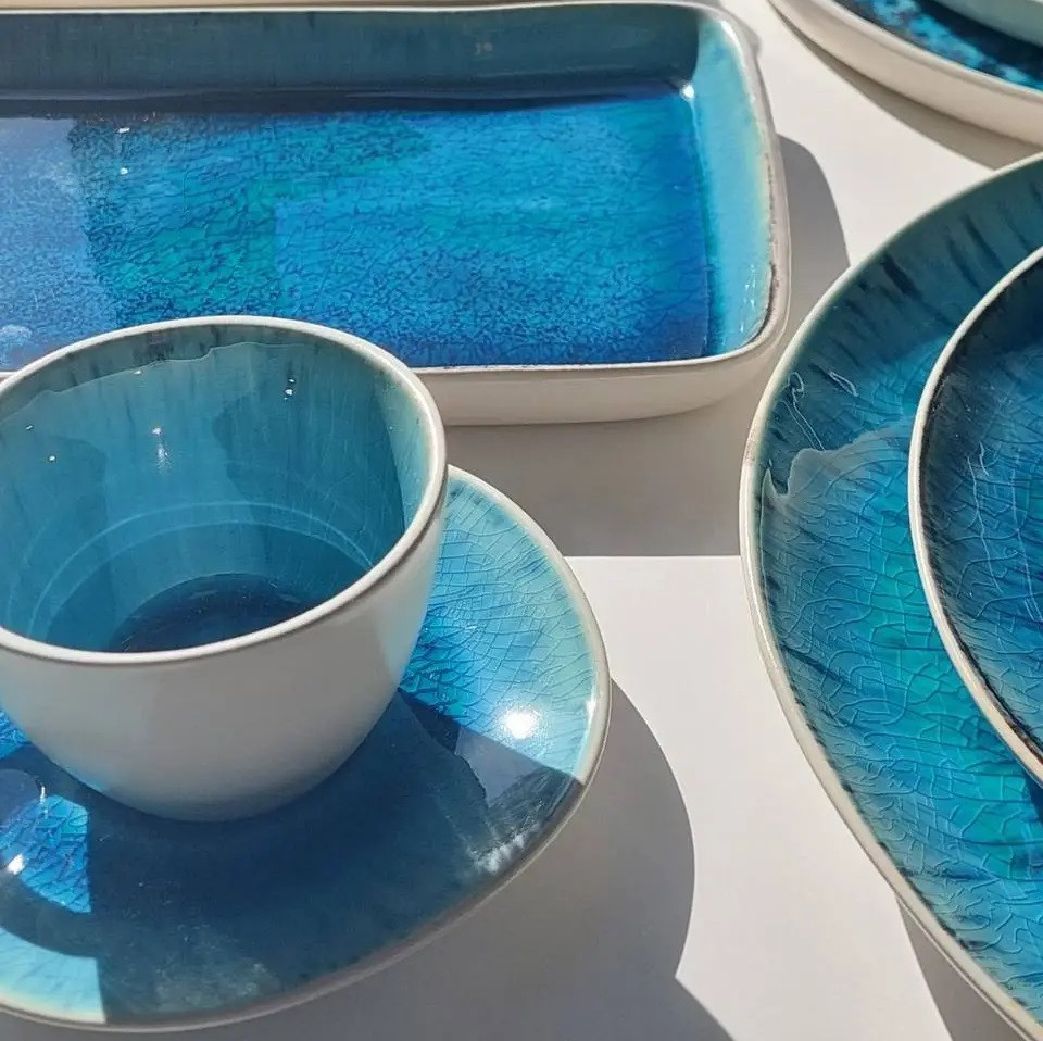 Набор 4 чашки + 4 блюдца Totem кофейный 100 мл