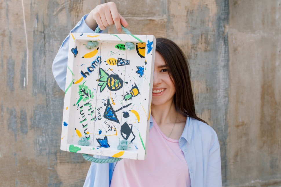 Дерев'яний піднос Toso-vinil