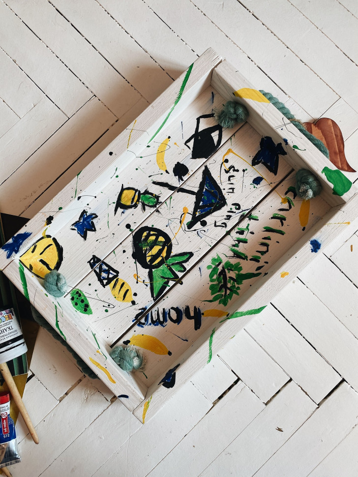 Дерев'яний піднос Toso-vinil