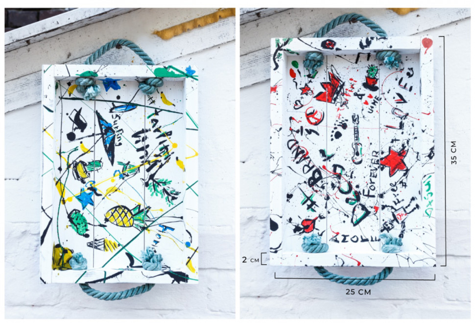 Дерев'яний піднос Toso-vinil