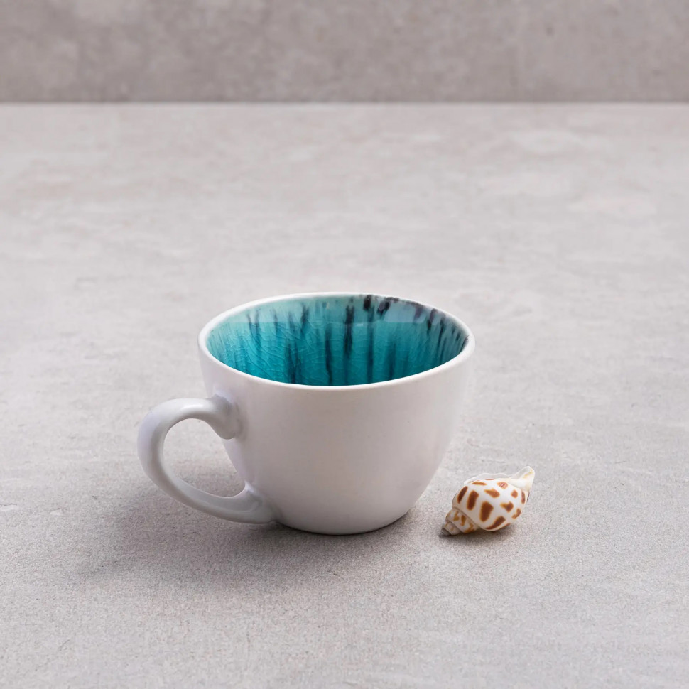 Набір 4 чашки + 4 блюдця Skandia кавовий 100 мл