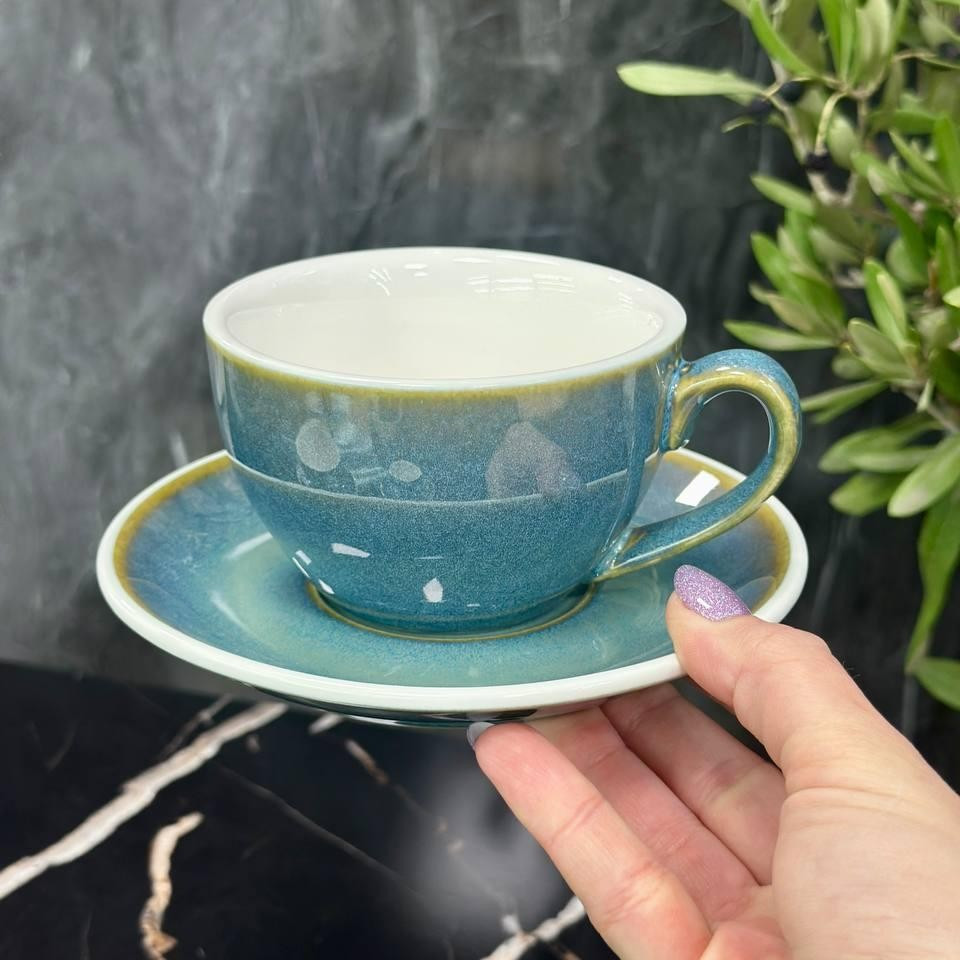 Набор чашек с блюдцами Blue Sun 6 шт