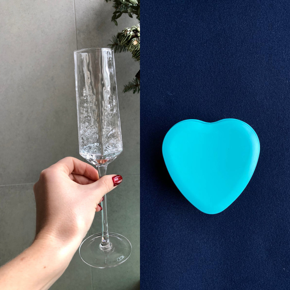 Romantic Set Richard (Набор бокалов для шампанского и соевая свеча)