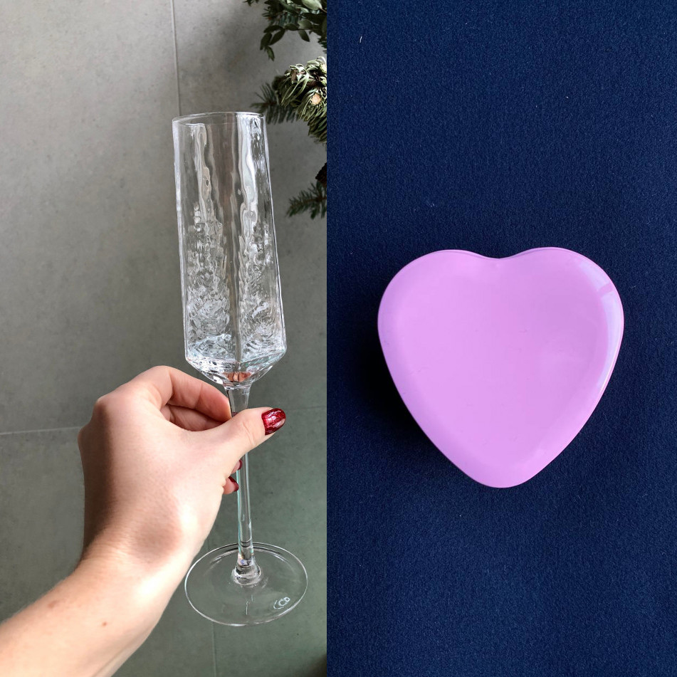 Romantic Set Richard (Набор бокалов для шампанского и соевая свеча)