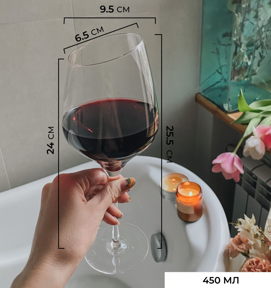 Скошенный бокал для вина Grant