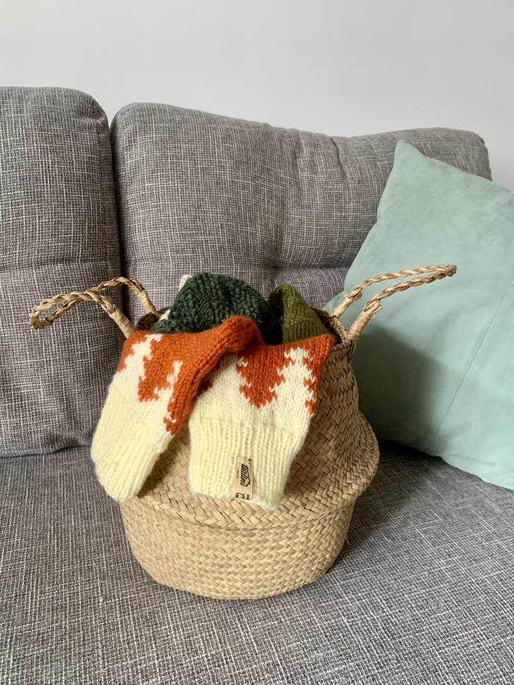 Вязаные носки и варежки Wzutti Terracot