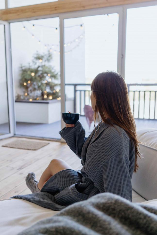 Халат вафельний Kappe