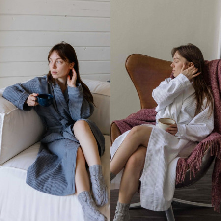 Халат вафельный Kappe