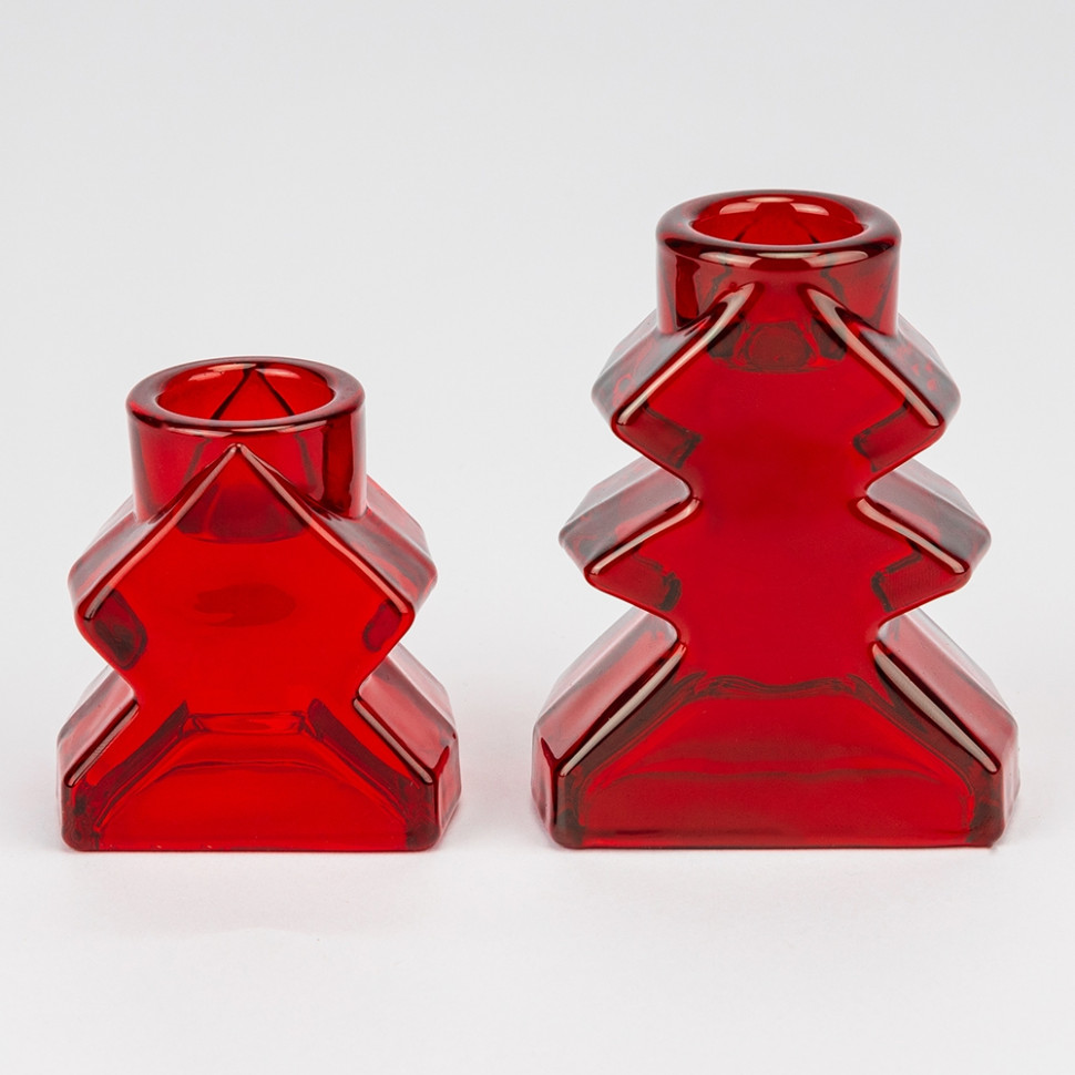 Набор подсвечников Christmas tree red 4 шт 