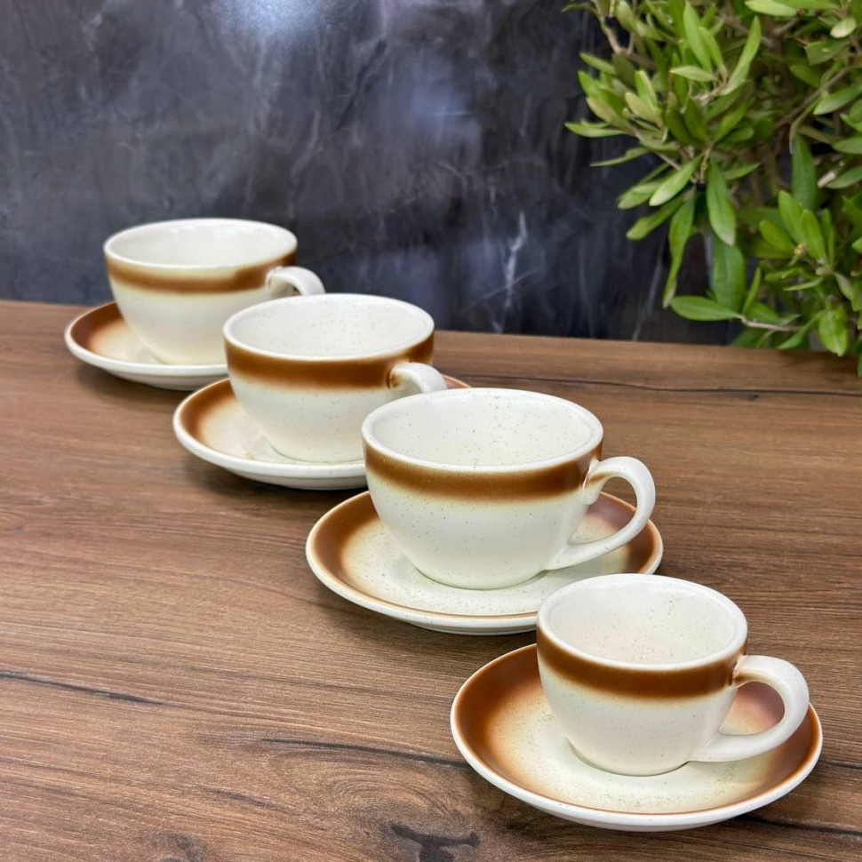 Набор чашек с блюдцами Mokka 6 шт