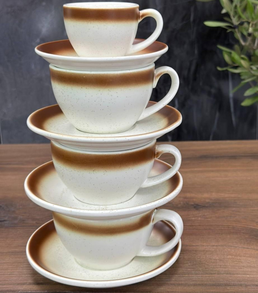 Набор чашек с блюдцами Mokka 6 шт